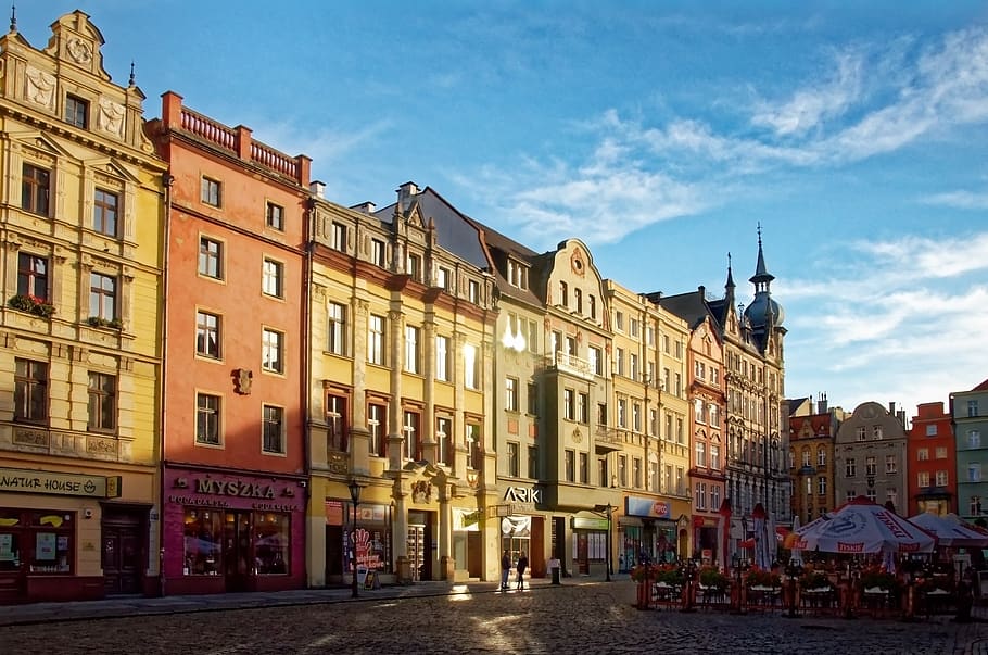 poland, silesia, swidnica, świdnica, historic center, architecture, HD wallpaper