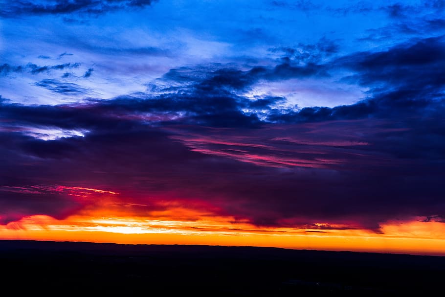 sunset, sky, evening, dusk, clouds, cloud - sky, beauty in nature HD wallpaper