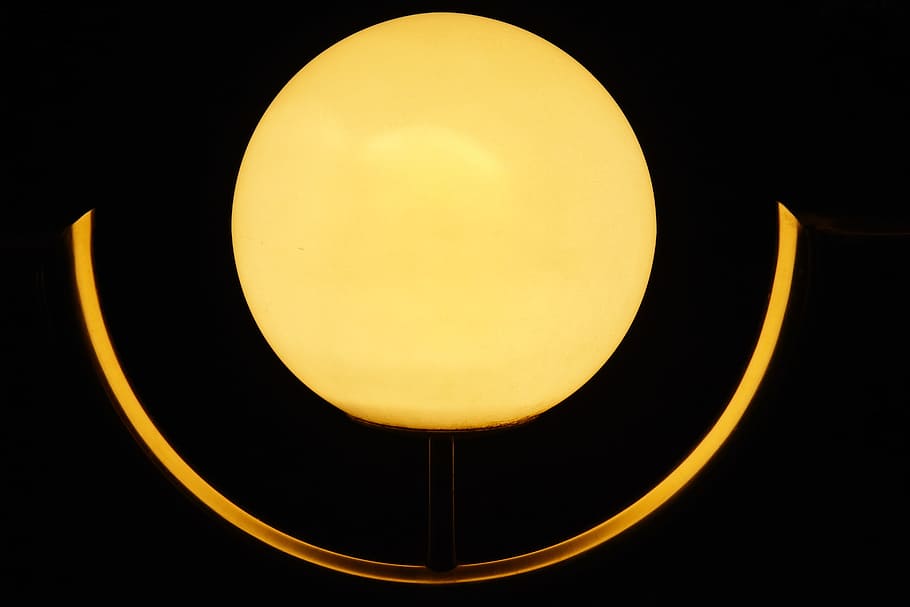 Lamp, Lighting, Hell, Design, designer lamp, shed light, yellow HD wallpaper