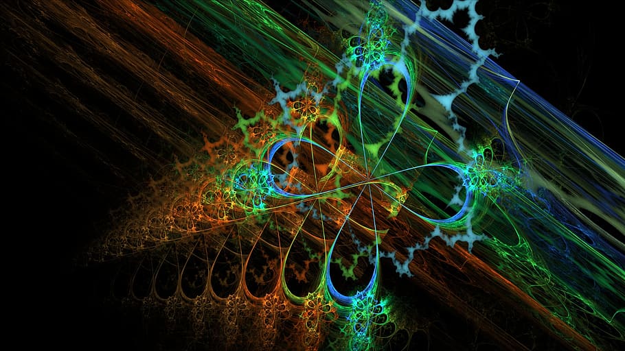 optical illusion, fractal, digital art, computer graphics, abstract HD wallpaper