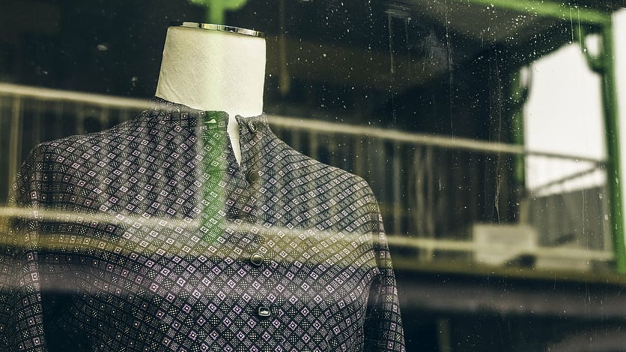 black and gray button-up top on body mannequin, men, s, dress HD wallpaper