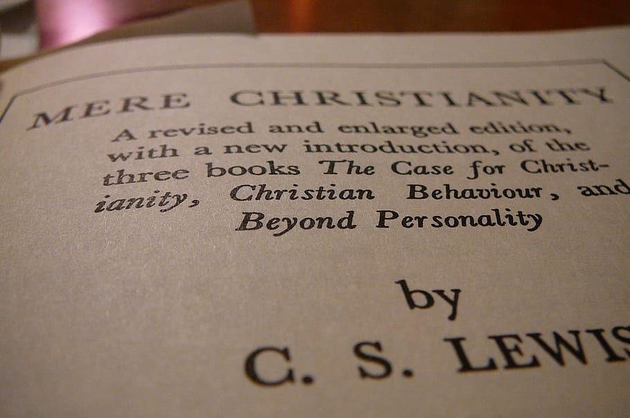 mere christianity, cs lewis, author, book, pages, print, literature, HD wallpaper