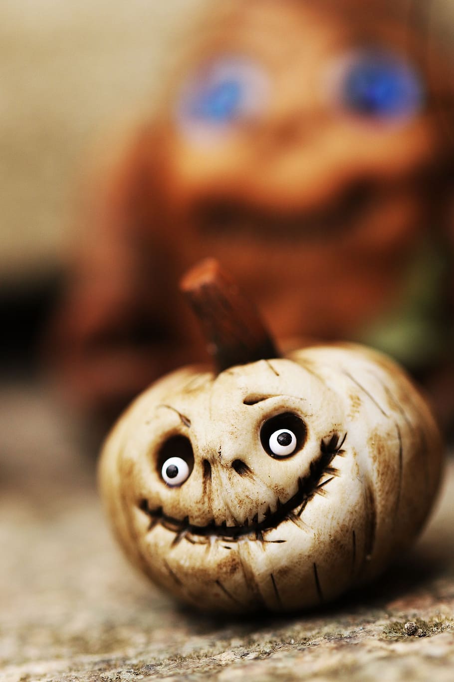 Vegetables, Figures, Miniature, decoration, looking at camera HD wallpaper