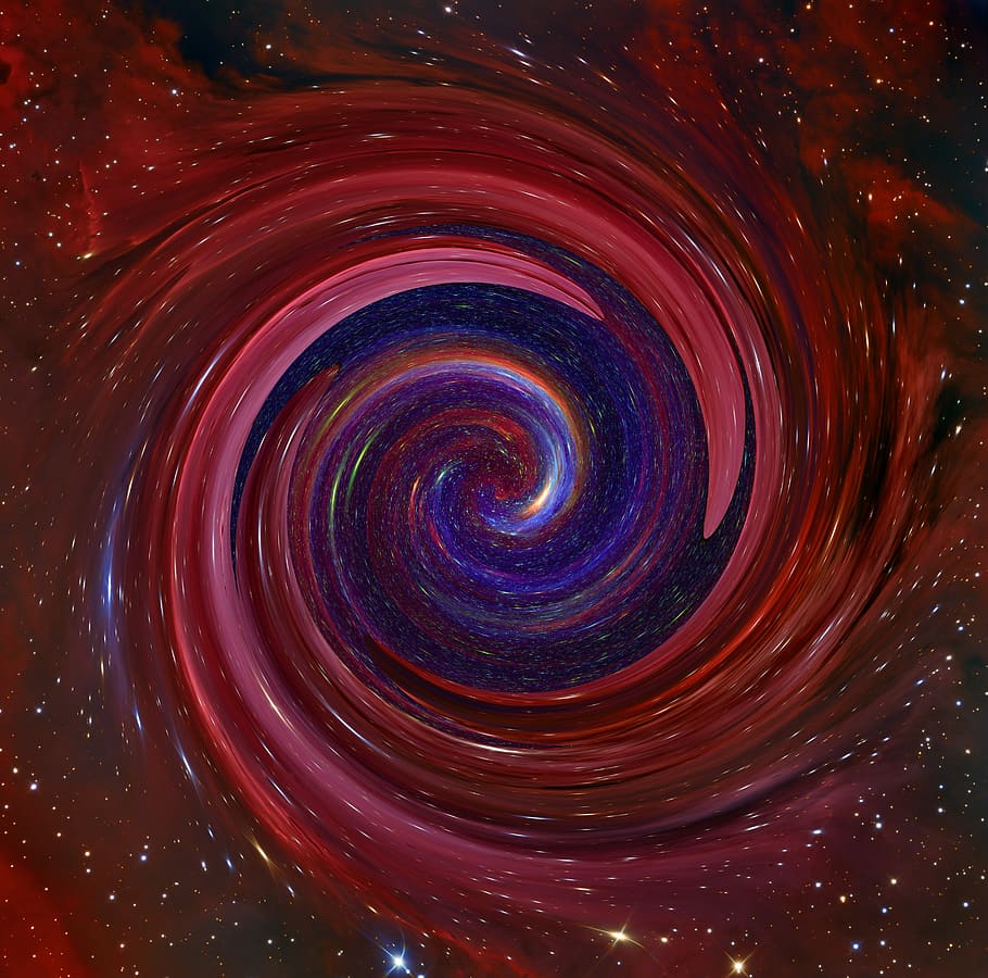 red and purple outer space artwork, Galaxy, Fog, Universe, Milky Way