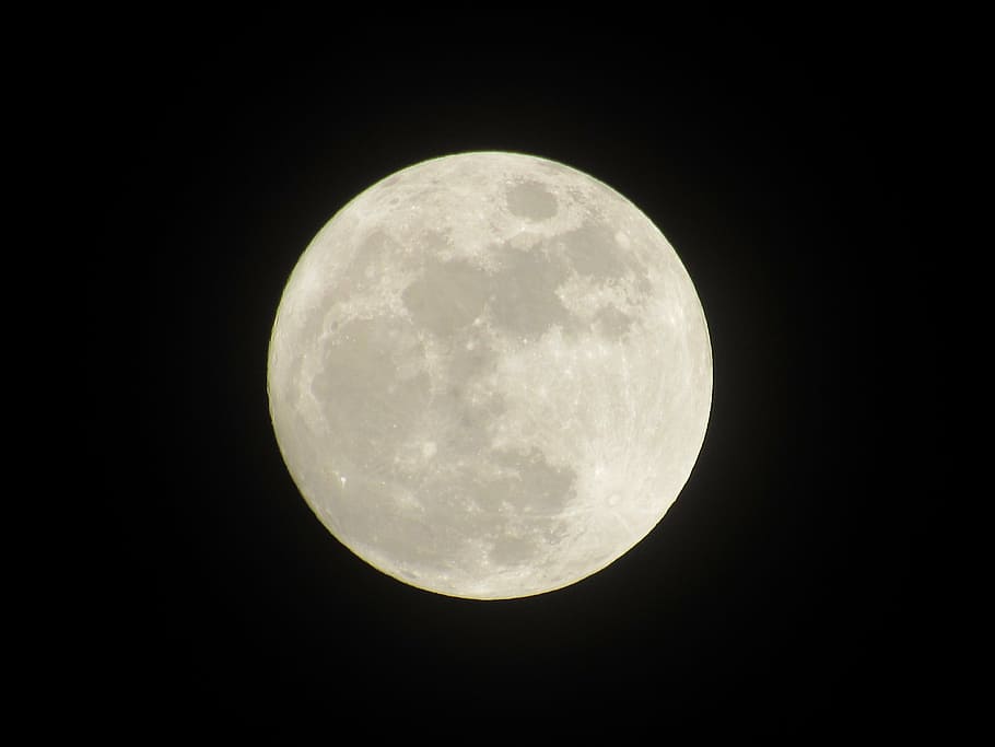 moon, full moon, night, black background, night sky, space HD wallpaper