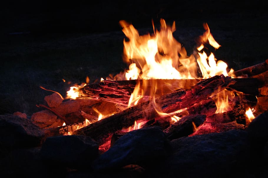 fire, atmosphere, hot, flame, burning, heat - temperature, fire - natural phenomenon HD wallpaper