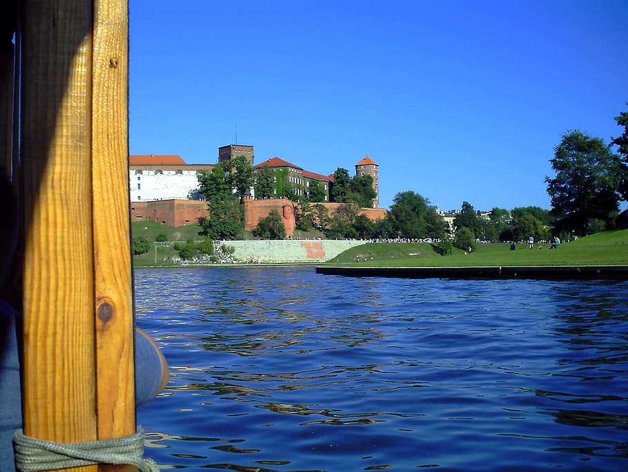 poland, kraków, wawel, wisla, river, monument, building, architecture HD wallpaper