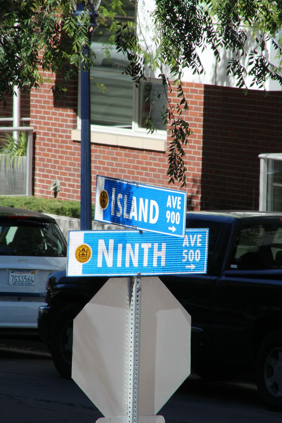 Sign, Road, Downtown, house, outdoors, car, building exterior HD wallpaper