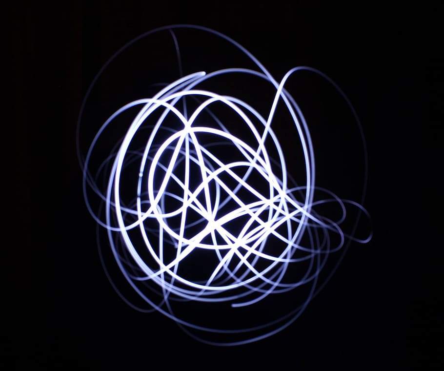 LED light abstract, scribble, painting, drawing, artistic, artwork HD wallpaper
