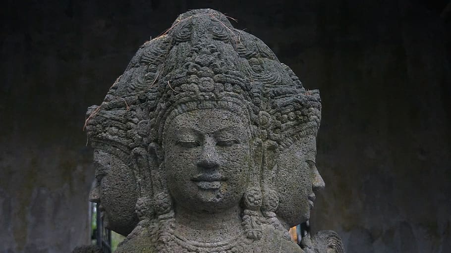 carving, stone, hindu, deity, java, antique, old, classic, statue HD wallpaper