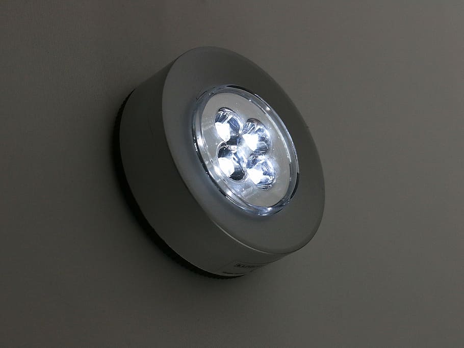 turned on light, lighting, led, electricity, lamp, night, luminaire HD wallpaper