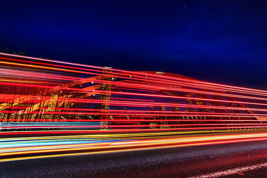 transport, traffic, car, quickly, light, night shots, auto