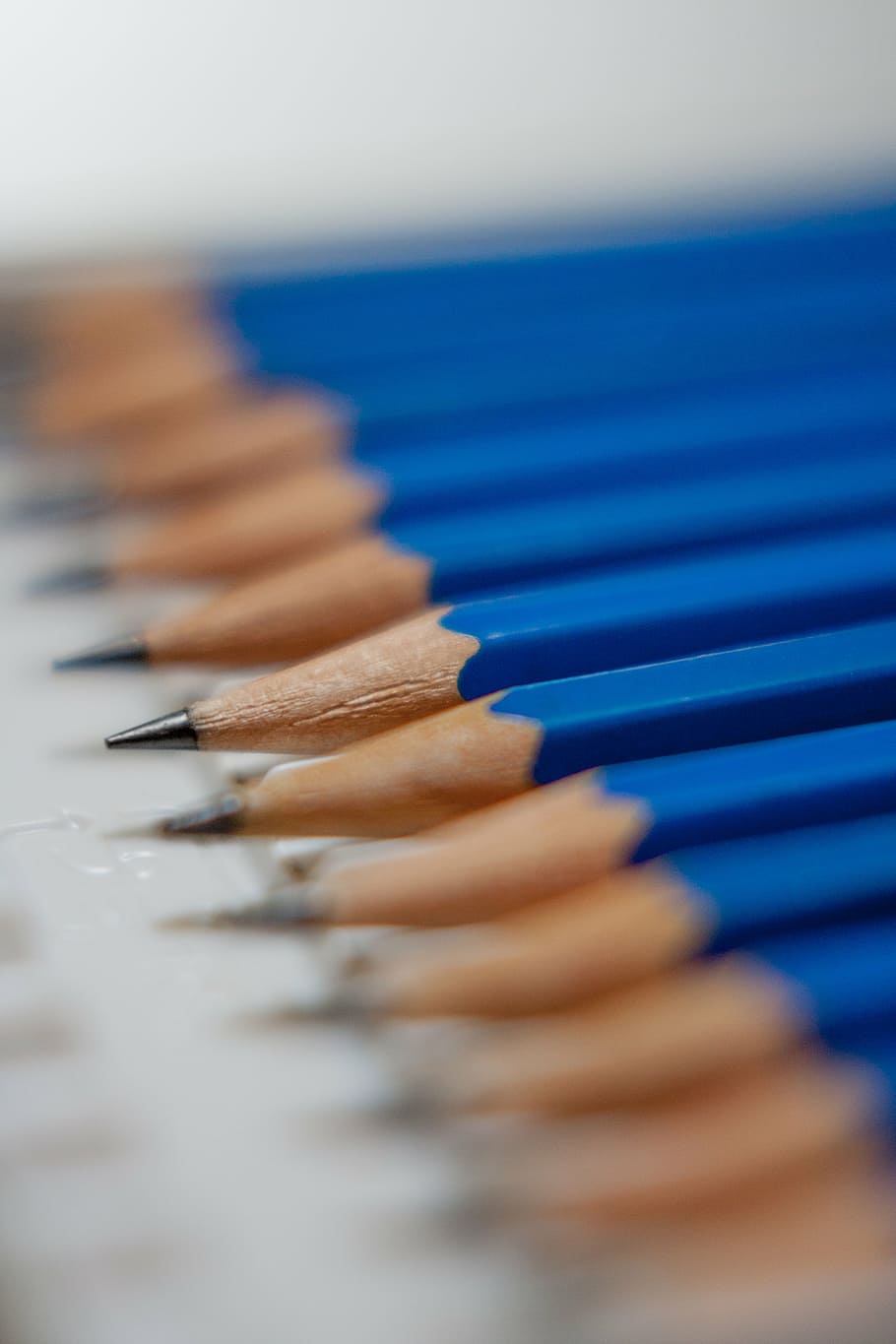 blue, blur, close-up, conceptual, creative, desk, indoors, office HD wallpaper