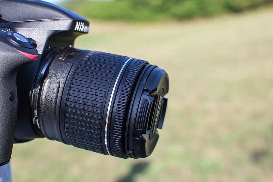 camera, slr camera, lens, nikon, nikkor, technology, focus on foreground HD wallpaper