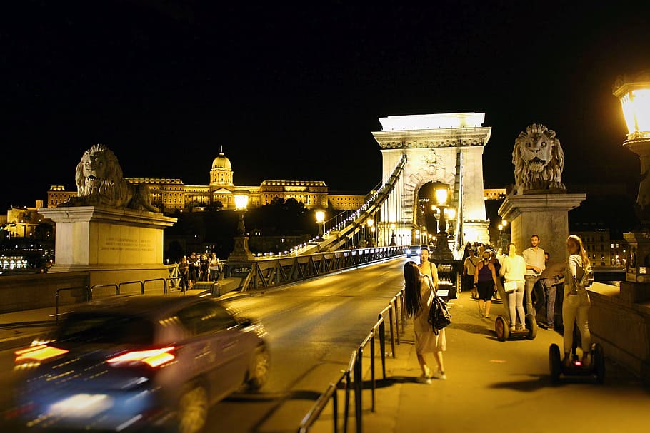 chain, bridge, city, river, hungarian, travel, tourism, famous HD wallpaper