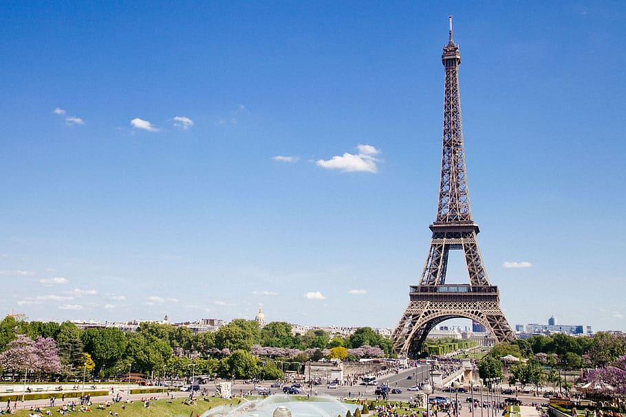 photography of Eiffel Tower, paris, france, landmark, historic
