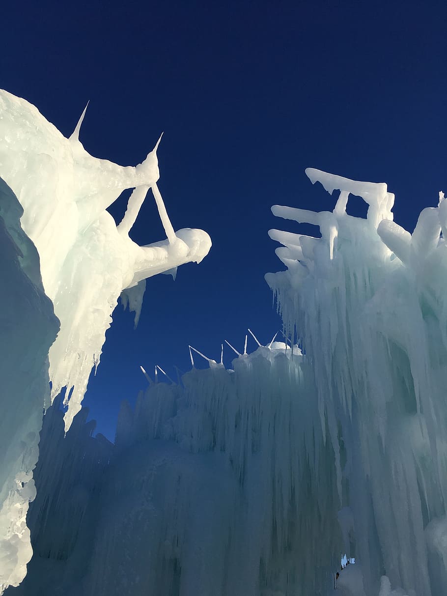 Ice, Castle, Canada, sky, outdoors, cloud - sky, blue, no people HD wallpaper