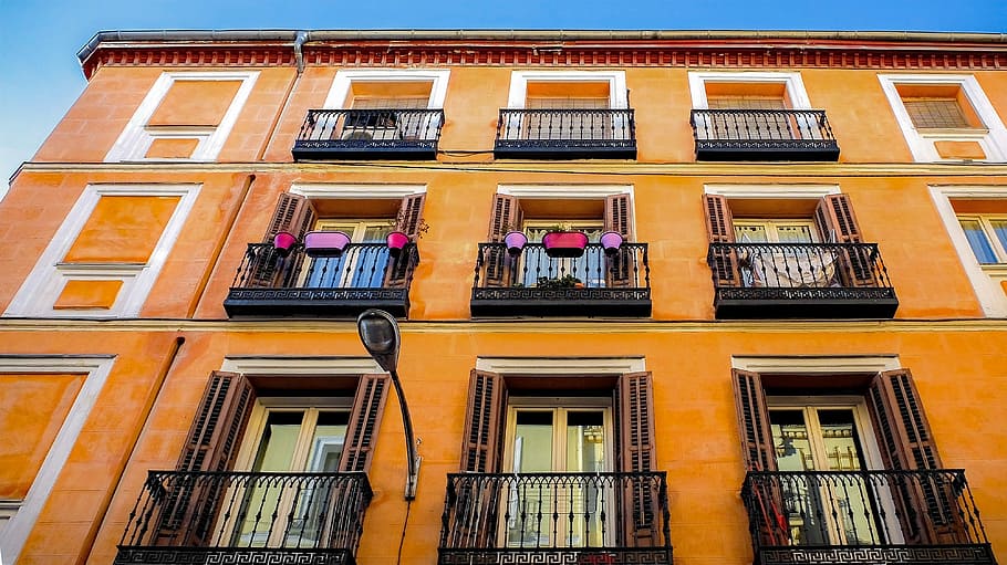 Spain, Madrid, Building, Facade, City, architecture, window HD wallpaper