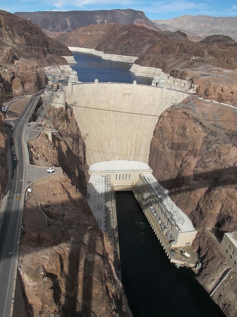 Hover, Dam, Nevada, Lake Mead, hover dam, hydroelectric power, HD wallpaper