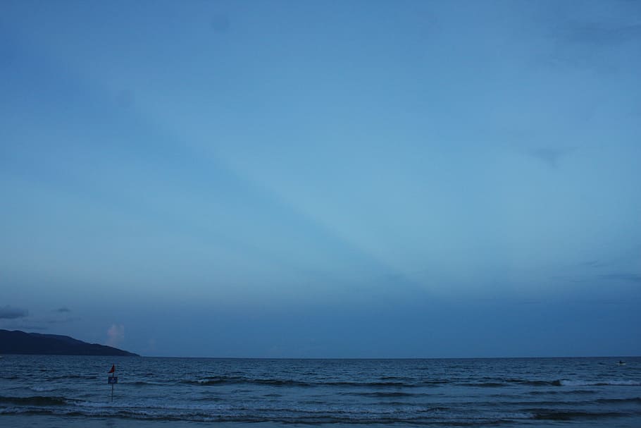 sea, ocean, sky, blue, water, beauty in nature, scenics - nature HD wallpaper