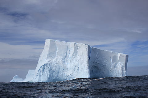 HD wallpaper: ice glacier near ocean during daytime, antarctica ...