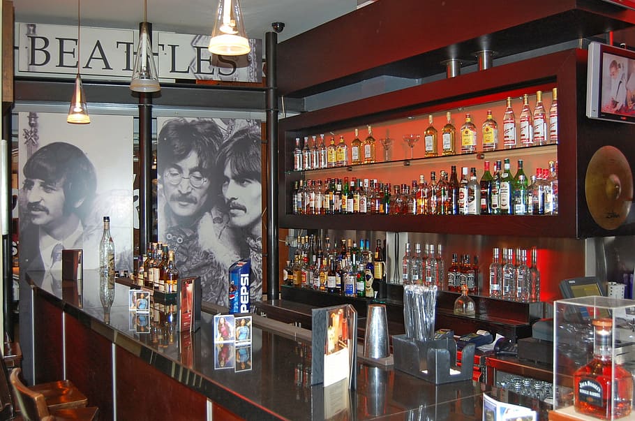 hard rock cafe, counter, bar, bar - Drink Establishment, restaurant, HD wallpaper