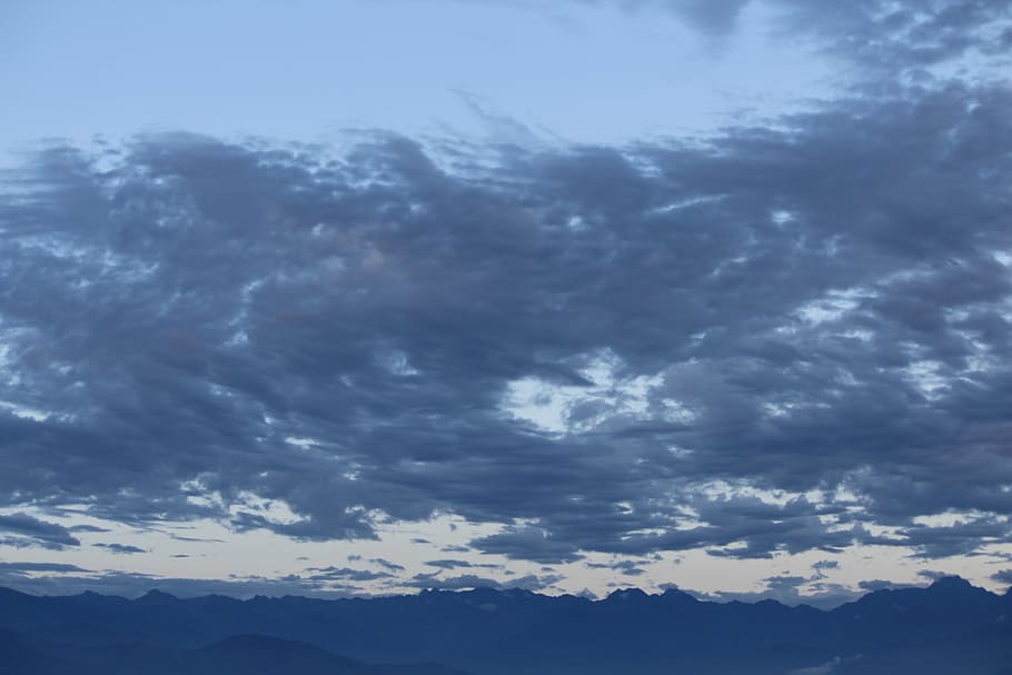 sky, blue, nature, cloudy sky, cloud - sky, beauty in nature HD wallpaper