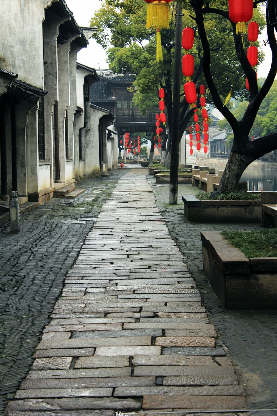 Small Walking Road in town in Wuxi, Jiangsu, China, photos, public domain, HD wallpaper