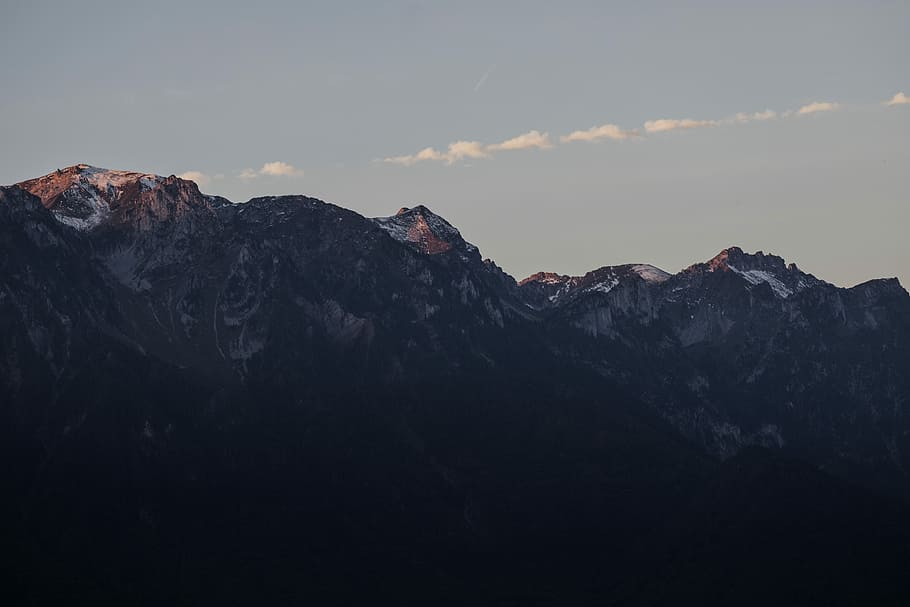 aerial photo of mountain wallpaper, photo of mountain at daytime HD wallpaper