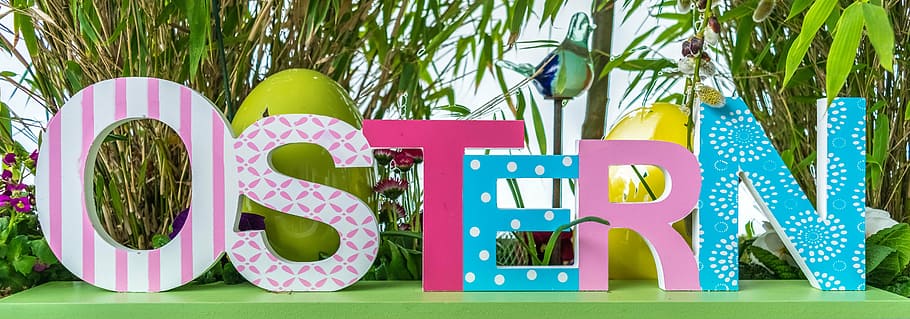 assorted-color Ostern standee, easter, easter egg, colorful HD wallpaper