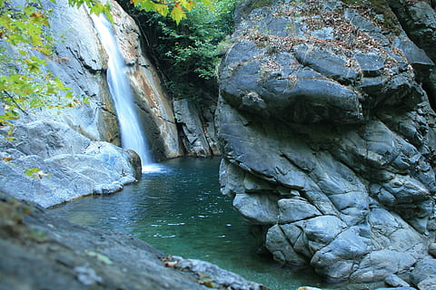 Mount Ida, Waterfall, Mountain, landscape, nature, stream, river HD wallpaper