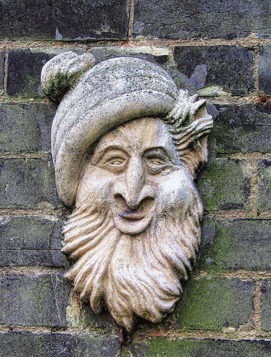 Face, Statue, Sculpture, Stone, Antique, close, stone material HD wallpaper