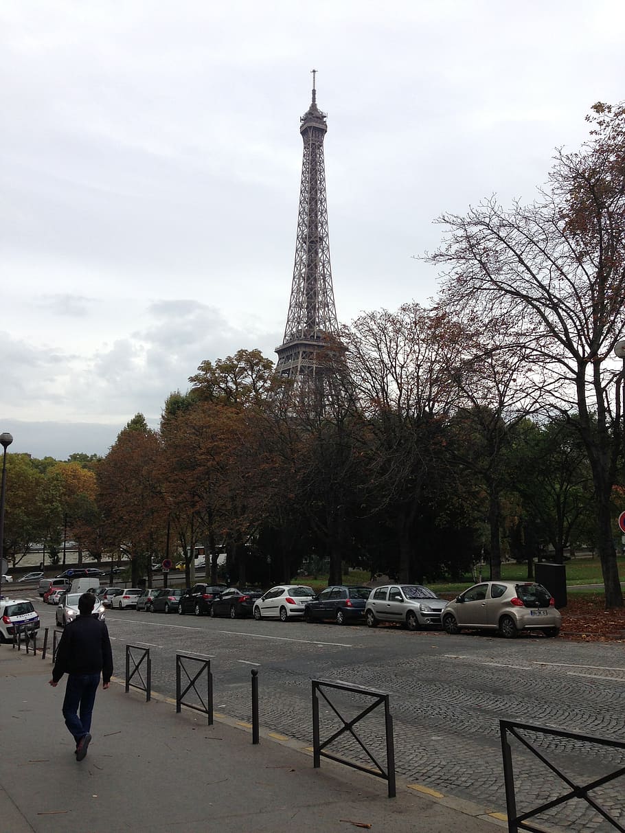 eiffel, tower, architecture, landmark, paris, france, travel HD wallpaper