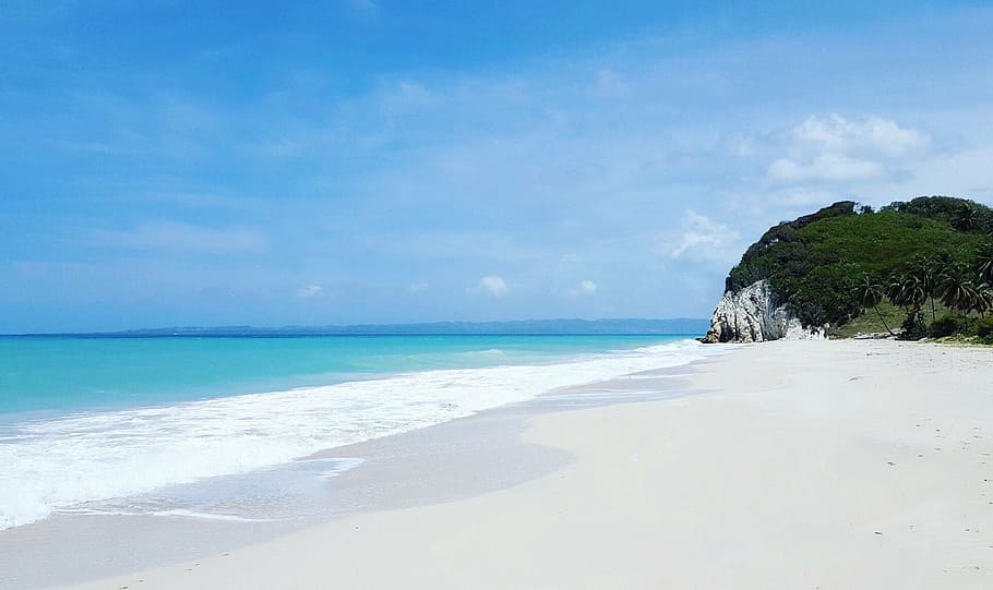 body of water, haiti, caribbean, beach, white sand, landsca, no people, HD wallpaper