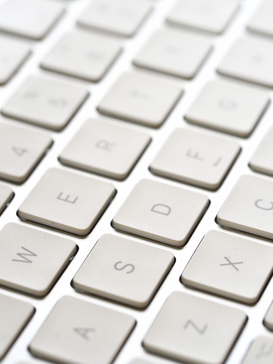 technology, white space, keyboard, simple, minimal, desktop HD wallpaper