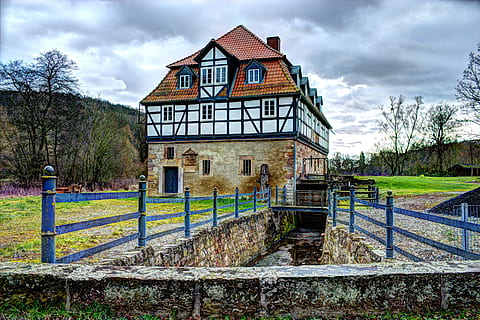 mill, old, water mill, historically, building, agriculture HD wallpaper