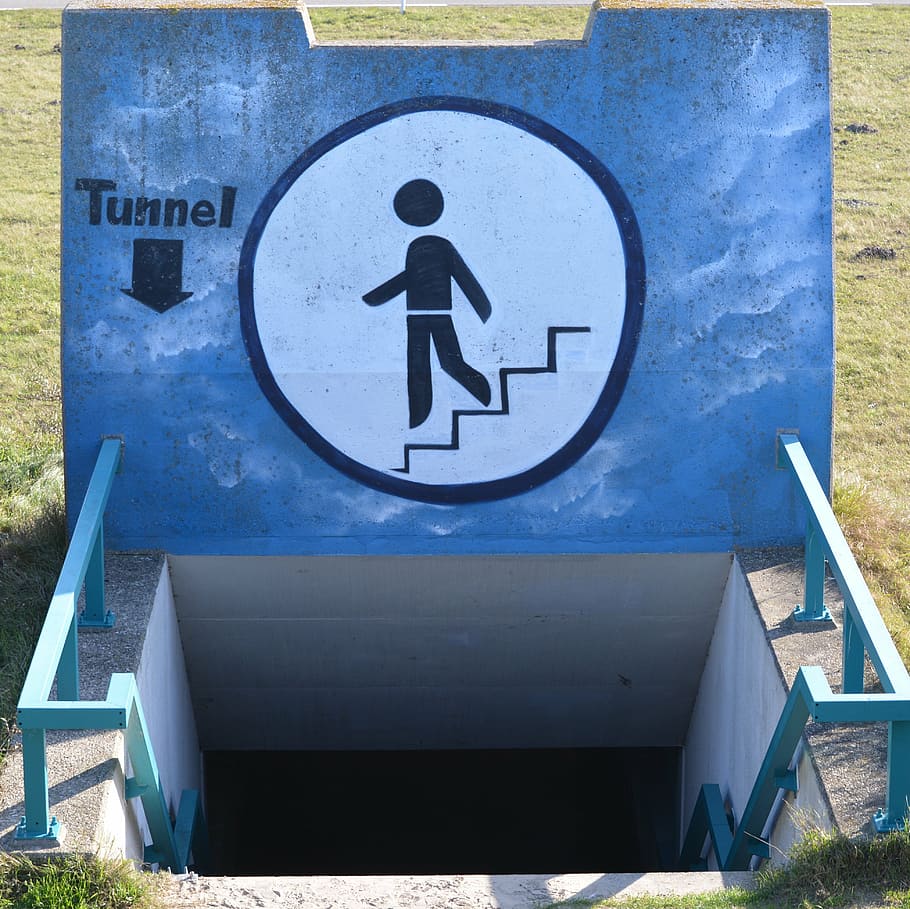 tunnel, icon, access, human representation, sign, communication HD wallpaper