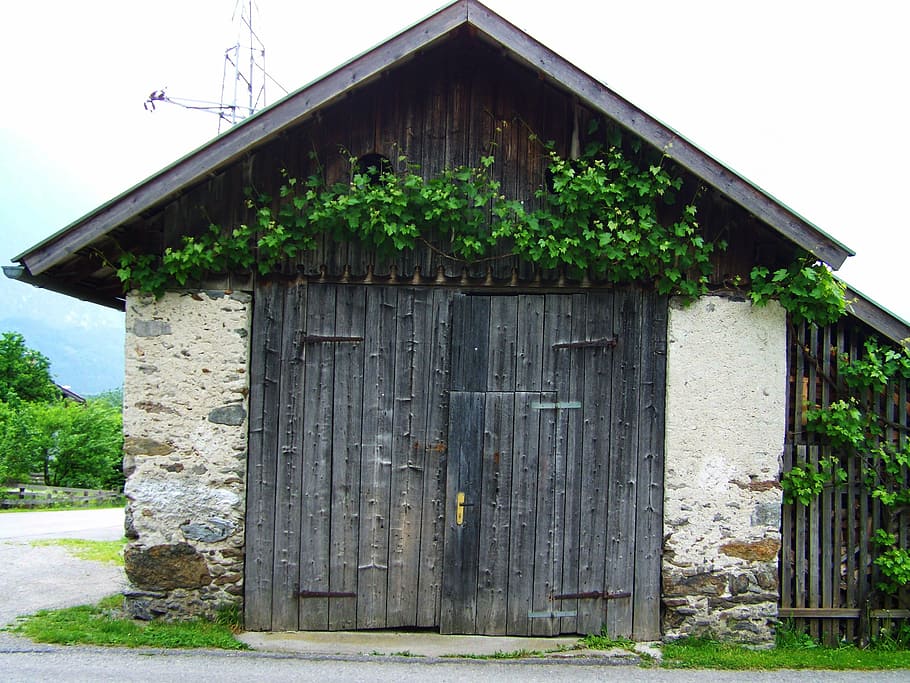 old stone house, barn, grape, architecture, built structure HD wallpaper