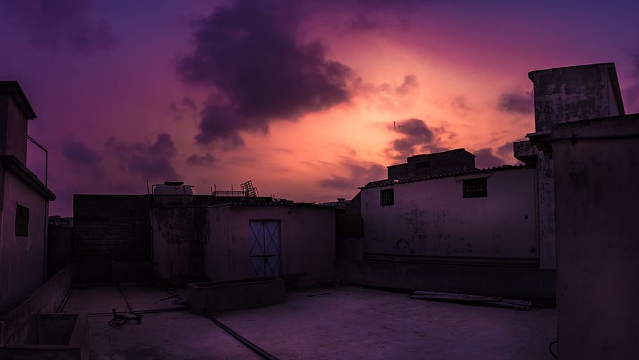 landscape, panorama, sunset, sky, scenery, nature, outdoor HD wallpaper
