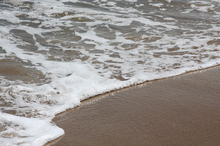 beach, sand, ocean, sea, nature, beach sand, surf, shore, aquatic sport HD wallpaper