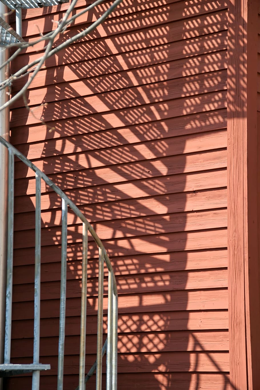 stairs, shadow, metal, light, architecture, staircase, gradually HD wallpaper