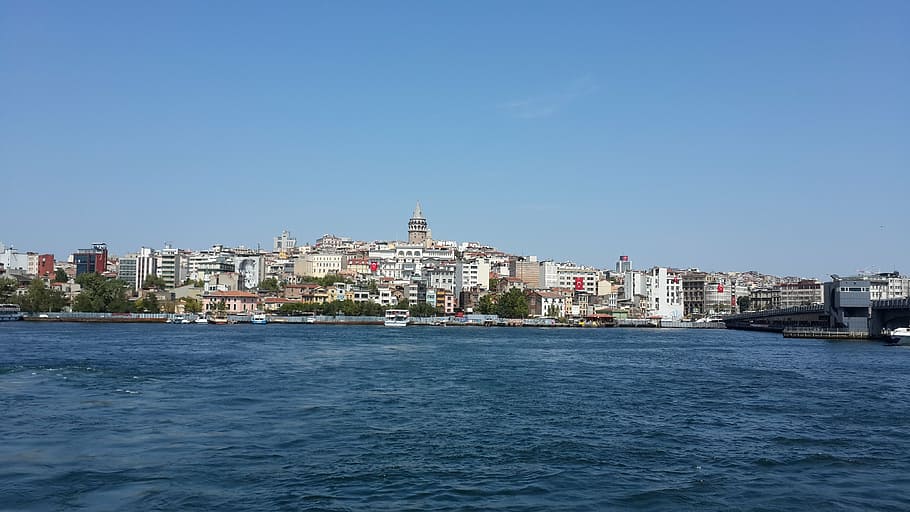 galata tower, istanbul, eminönü, bosphorus, cityscape, architecture