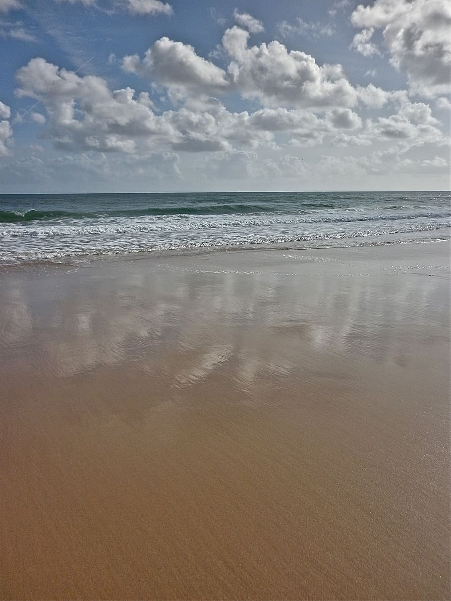 sea, beach, sand, water, land, horizon over water, sky, scenics - nature HD wallpaper
