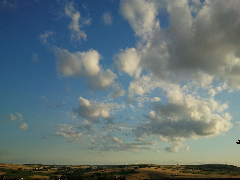 rheinhessen, landscape, clouds, cloud - sky, beauty in nature HD wallpaper