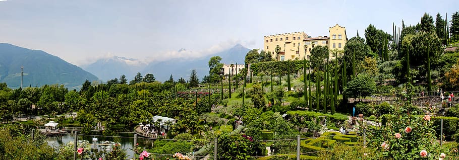 Landscape, Italy, South Tyrol, Meran, holiday, wine, enjoy, HD wallpaper