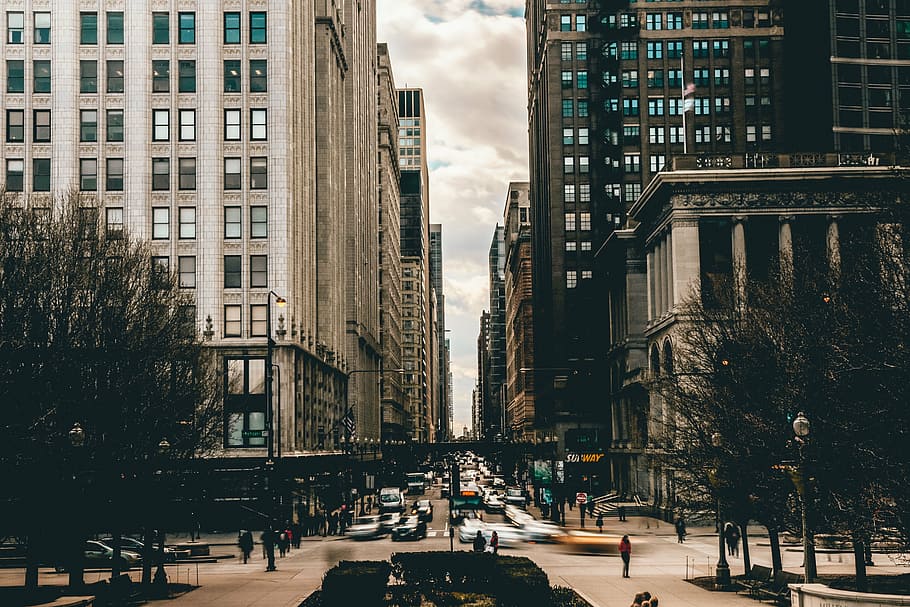 landscape photography of buildings, architecture, infrastructure HD wallpaper