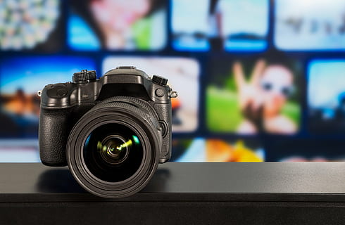 black DSLR camera, photography, device, technology, digital HD wallpaper