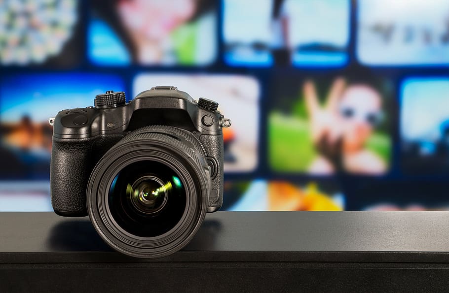 black DSLR camera, photography, device, technology, digital HD wallpaper