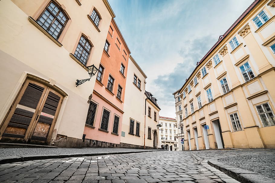 Random Historical Street in Czech Republic, architecture, buildings