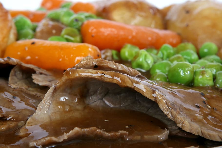 beef stew with vegetables, abstract, britain, british, brown HD wallpaper